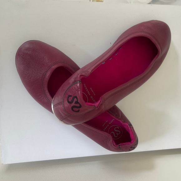 Soto Massini Milano Vegan Leather Orthotic Ballet Flats Sz 40 - Picture 16 of 16